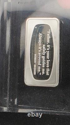 1973 Franklin Mint Father's Day 1000 Grains Sterling Silver Ingot Lucite
