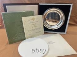 1973 Franklin Mint James Wyeth'Winter Fox' Sterling Silver Collectors Plate