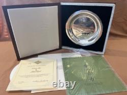 1973 Franklin Mint James Wyeth'Winter Fox' Sterling Silver Collectors Plate