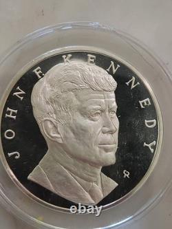 1973 Franklin Mint John F Kennedy Memorial Medal Sterling Silver Proof