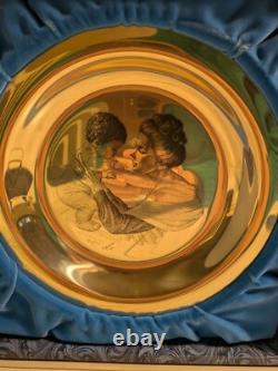 1973 Franklin Mint Mother and Child Sterling Silver Plate by Irene Spencer