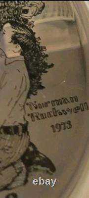 1973 Franklin Mint Norman Rockwell Trimming The Tree Sterling Silver. 925 Plate