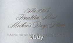 1973 Franklin Mint Solid Sterling Silver Collector Plate Mother And Child 210g