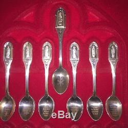 1973 Franklin Mint Sterling Silver Apostle Spoon Set