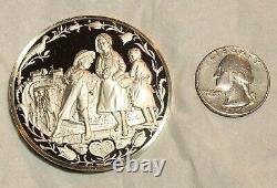 1973 Franklin Mint Sterling Silver Dutch Country By Vincent H. Miller Medal Coin