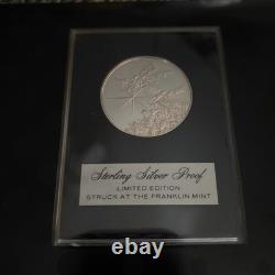 1973 Franklin Mint Sterling Silver Proof Nativity Medal Star of Bethlehem Jesus