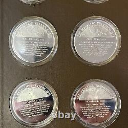 1973 Franklin Mint- The Medallic Yearbook 12 Sterling Silver Proof Coins