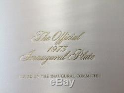 1973 Inaugural Limited Sterling Silver Plate Richard Nixon Franklin Mint #331