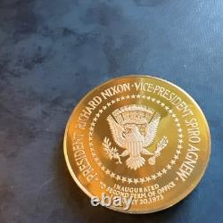 1973 Inaugural Medal Richard Nixon / Spiro Agnew Sterling Silver Franklin Mint