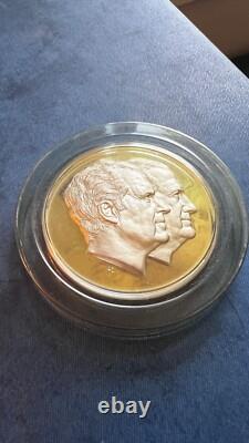 1973 Inaugural Medal Richard Nixon / Spiro Agnew Sterling Silver Franklin Mint