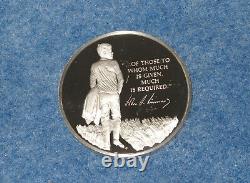 1973 John F. Kennedy Proof Franklin Mint 2 Ounce Sterling Silver Medal E1732