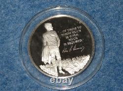 1973 John F. Kennedy Proof Franklin Mint 2 Ounce Sterling Silver Medal E1733