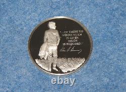 1973 John F. Kennedy Proof Franklin Mint Proof Sterling Silver Medal E0839