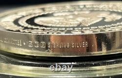 1973 Large Sterling Silver Nixon Agnew Inauguration Medal by Franklin Mint 198g