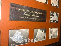 1973 Norman Rockwell Sterling Silver. 925 Fondest Memories Silver Bar Set MINT