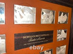 1973 Norman Rockwell Sterling Silver. 925 Fondest Memories Silver Bar Set MINT