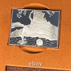 1973 Norman Rockwell Sterling Silver Fondest Memories Silver Bar Set