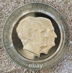 1973 Official Nixon Agnew Inauguration PROOF Sterling Silver Medal Franklin Mint