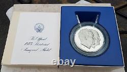 1973 Official Presidential Inaugural Medal-sterling Silver Complete Box Papers