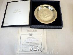 1973 Presidential Plate Sterling Silver Nixon/Agnew Franklin Mint