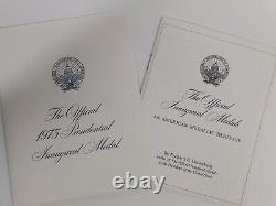 1973 Proof Inaugural Medals Sterling Silver And Bronze Franklin Mint