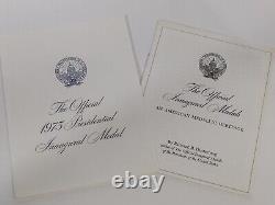 1973 Proof Inaugural Medals Sterling Silver And Bronze Franklin Mint