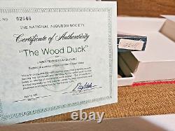 1973 STERLING SILVER THE WOOD DUCK Audubon 8 Plate LANSDOWNE Franklin Mint 183g