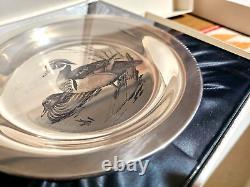 1973 STERLING SILVER THE WOOD DUCK Audubon 8 Plate LANSDOWNE Franklin Mint 183g