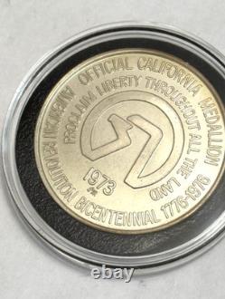 1973 Silver Official California American Revolution Commemorative State Medal #1