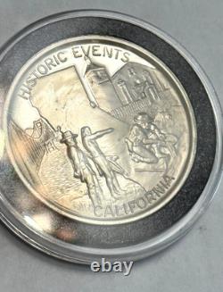 1973 Silver Official California American Revolution Commemorative State Medal #1