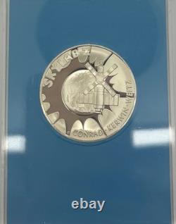 1973 Skylab I Sterling Silver Medal Franklin Mint Eyewitness Apollo Era #I1