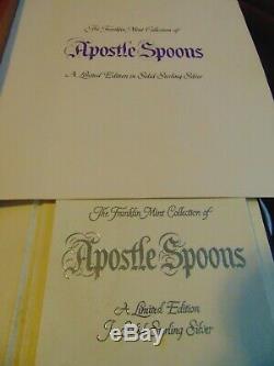 1973 Sterling Silver Apostle Spoons, 13 spoons in original box, with paperwork