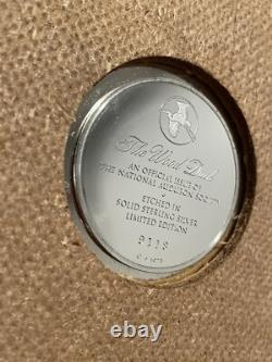 1973 Sterling Silver Franklin Mint Bird Plates (4) In Cases 800 Grams