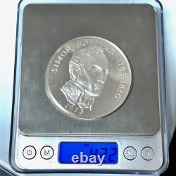 1973 Sterling Silver Proof 20 Balboas Panama 3.85 ASW Franklin Mint Coin
