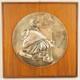 1973 The Franklin Mint Giacomo Manz&ugrave; Sterling Silver Pastoral Relief Plaque