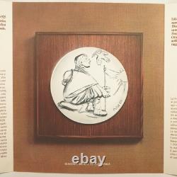 1973 The Franklin Mint Giacomo Manzù Sterling Silver Pastoral Relief Plaque