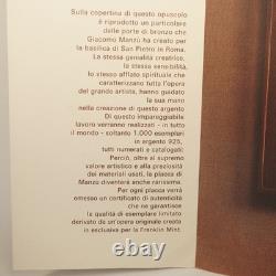 1973 The Franklin Mint Giacomo Manzù Sterling Silver Pastoral Relief Plaque