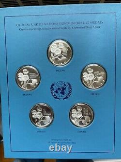 1973 United Nations Issue #1 Commemorative Proof Set Sterling Silver