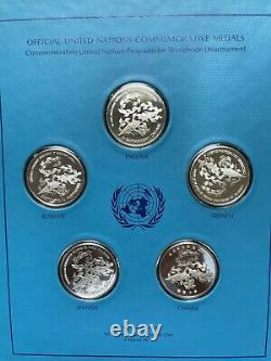 1973 United Nations Issue #1 Commemorative Proof Set Sterling Silver