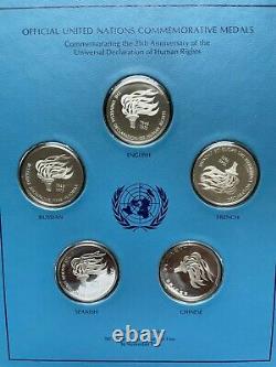 1973 United Nations Issue #1 Commemorative Proof Set Sterling Silver