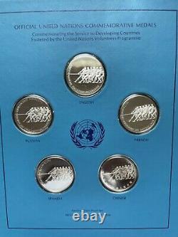 1973 United Nations Issue #1 Commemorative Proof Set Sterling Silver