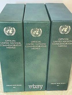 1973 United Nations Issue #1 Commemorative Proof Set Sterling Silver