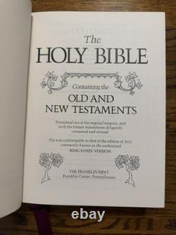 1974/1975 Franklin Mint Family Bible 12oz Sterling Silver King James Version