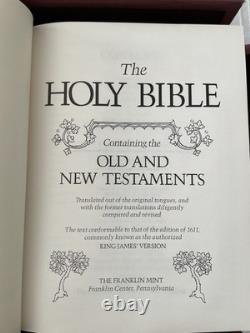 1974/1975 Franklin Mint Family Bible 12oz Sterling Silver King James Version
