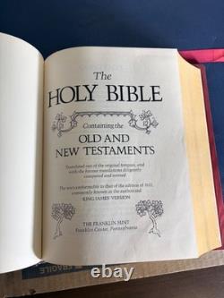 1974/1975 Franklin Mint Family Bible 12oz Sterling Silver King James Version, j87