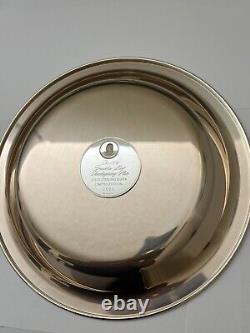 1974 3rd Annual Franklin Mint Thanksgiving Solid Silver Plate by Steven Dohanos