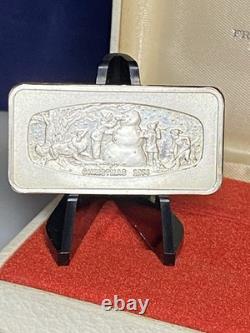 1974 Christmas Solid Sterling Silver Ingot