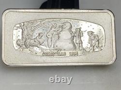 1974 Christmas Solid Sterling Silver Ingot