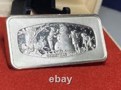 1974 Christmas Solid Sterling Silver Ingot