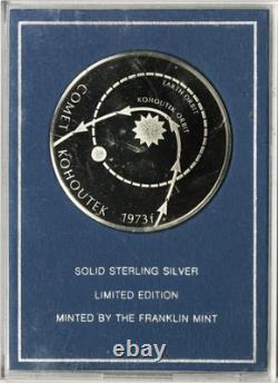 1974 Comet Kohoutek Eyewitness Medal Franklin Mint Sterling Silver 37.8g